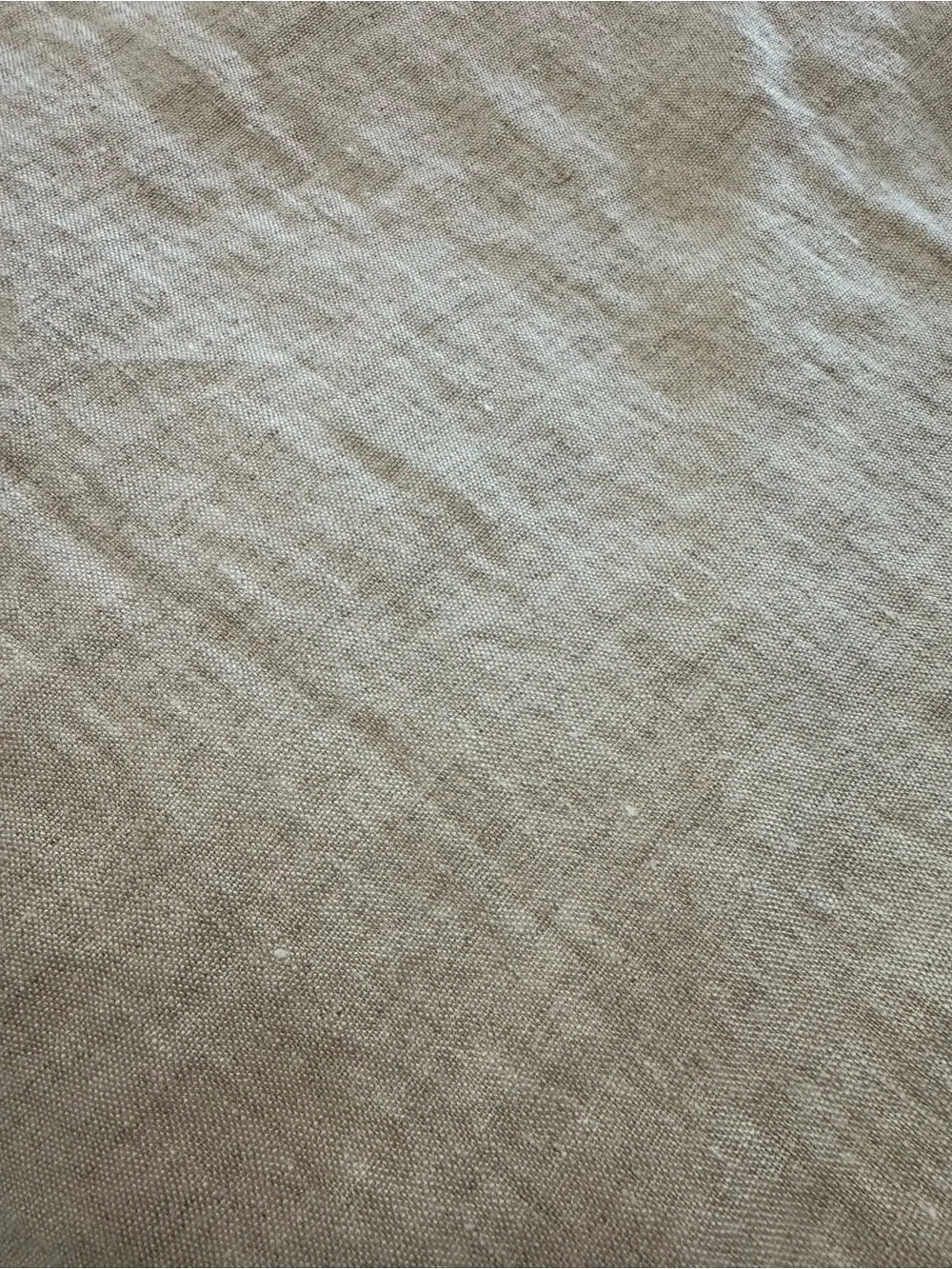 Crate and Barrel European Linen Duvet Cover Natural KING